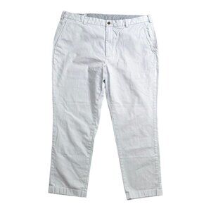 Brooks Brothers Pants Mens 40x30 Gray Clark 1818 Fit Chino Khakis Flat Front